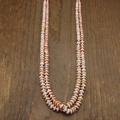 *Vintage Two Strand Strawberry Shell Necklace