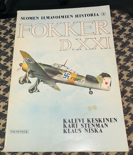 FOKKER D.XXI SUOMEN ILMAVOIMIEN HISTORIA #3 RARE OOP FREE USA SHIP - Picture 1 of 6