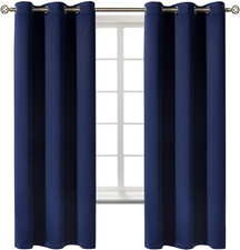 Blackout Curtains for Bedroom - Grommet Thermal Insulated Room Darkening Curtain