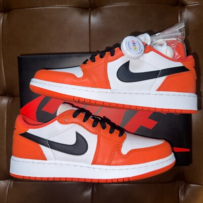 Air Jordan 1 Low OG Starfish GS Size 6.5Y/ Womens Sz 8 Orange