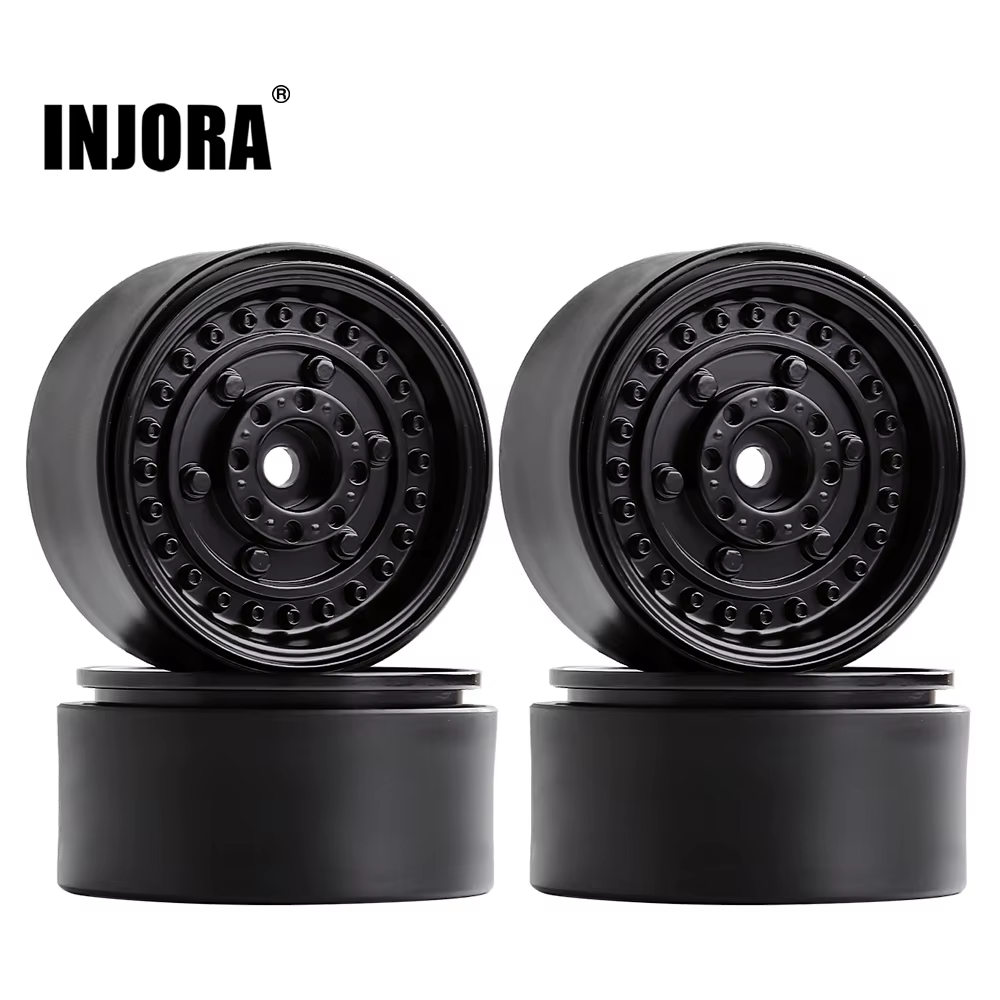 1/4pcs Aluminum Beadlock 1.9 Wheels Rims for 1:10 RC AXIAL SCX10 D90 TRX-4 CC01