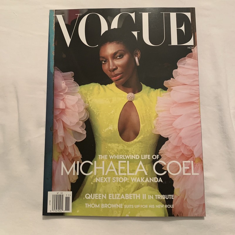 Vogue Michaela Coel “Whirlwind Life Wakanda” Issue November 2022 Magazine