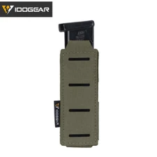 IDOGEAR Tactical LSR 9mm Magazine Pouch Hunting Single Mag Carrier MOLLE Pouch
