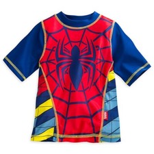 Marvel Spider-Man Rash Guard for Boys Size 2 Red