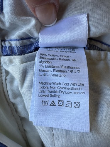 JCrew Crewcuts Boys Size 6 Pants Skinny Blue Cotton Chino W/ Adjustable Waist - Picture 17 of 19
