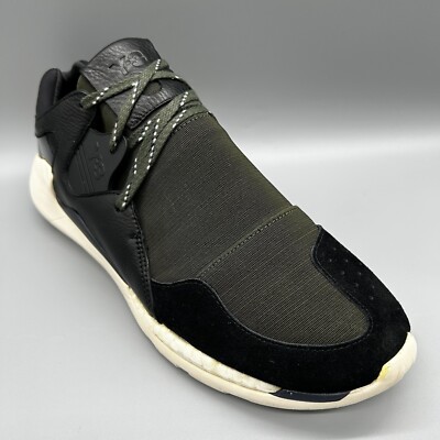Adidas Y-3 Qasa Racer Boost Night Cargo Schwarz S77939 Herren Uk 10 Turnschuhe Sneaker