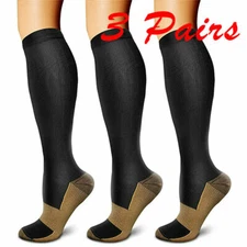 Mens Compression Socks Winter Warm Athletic Sport Thick Boot Socks for Hiking