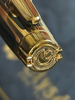 Elysee Laque Fineline Series Gold-Plated In-Laid Lacquer Ballpoint Pen