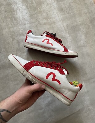 ★値下げ★A EVISYA TAILOR エヴィス レザーシューズ レッド Evisu Leather Vintage Japanese Sneakers | eBay