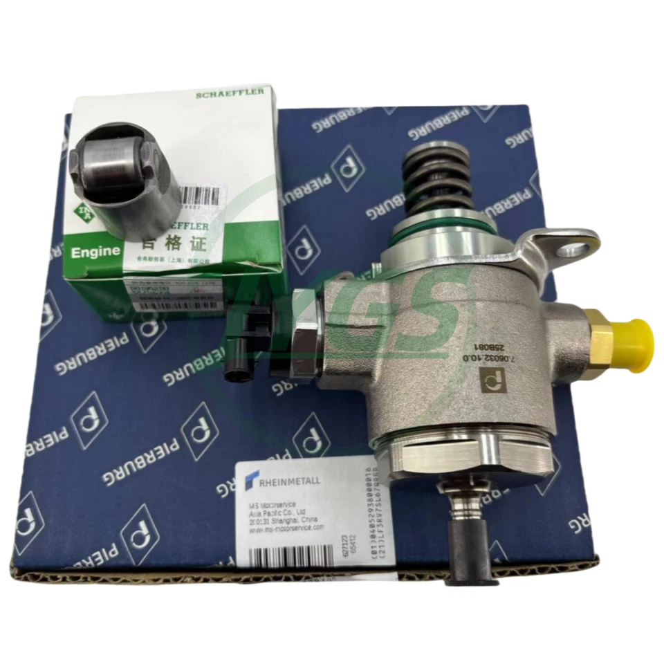 PIERBURG OEM High Pressure Fuel Pump & INA Cam Follower for AUDI A5 Q5 VW 2.0T Foto 2 de 2
