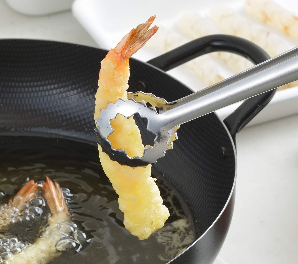 yoshikawa M YOSHIKAWA Tong Silver Length 23.3cm for Tempura YJ2787 made