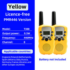 2PCS Kids Walkie Talkie Handheld Transceiver 6KM Receiver Two Way Radio Walkie-T