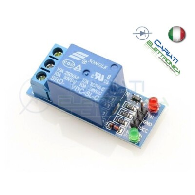 MODULO SCHEDA RELE' ARDUINO 5V DC A 8 CANALI 220V 250V 10A AC RELAY Shield E Led