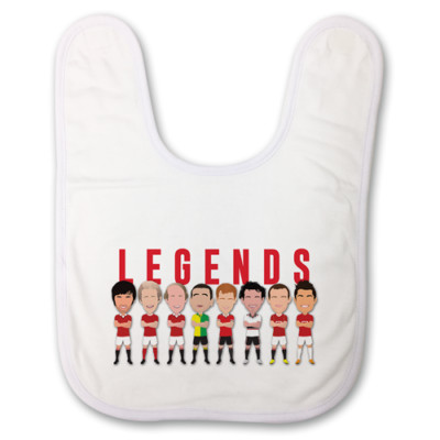 Utd Legends Vector Heroes Baby Lätzchen Cantona Rooney usw. tolles Geschenk