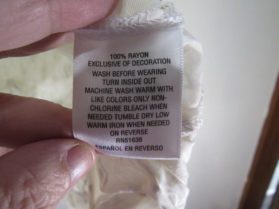 Big Girls Epic Threads Top Size L Ivory Gold Long Sleeve - Image 3 of 4