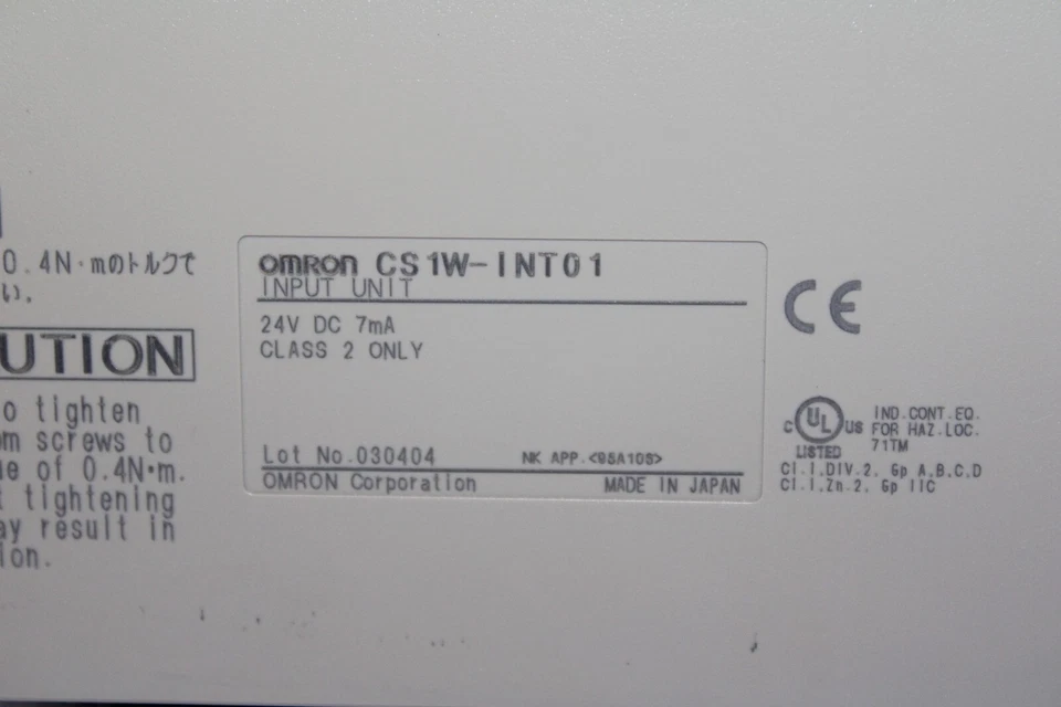 OMRON CS1W-INT01 High-Speed Starting of I/O Interrupt Input Unit - Image 3 of 4