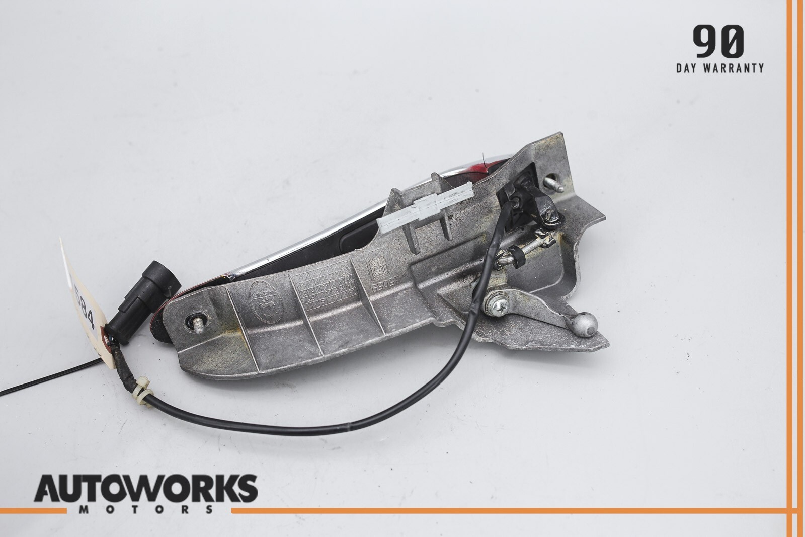 03-13 Maserati Quattroporte M139 Rear Left Side Exterior Door Handle Chrome OEM
