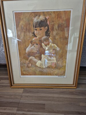 Thornton Utz Teddy and Me Limited Edition Certified Signed & #Print -   356/1500