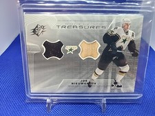 2001-02 UD Spx Hockey Treasures Game Used Jersey/Stick Joe Nieuwendyk Stars 