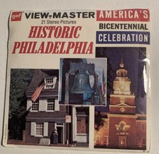 View-Master HISTORIC PHILADELPHIA Bicentennial A635 - 3 Reel Set Booklet