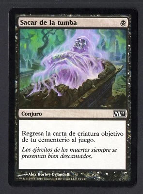 SACAR DE LA TUMBA DISENTOMB MAGIC 2011 MISTAKE ERROR MAGIC THE GATHERING M11 MTG - Imagen 1 de 2