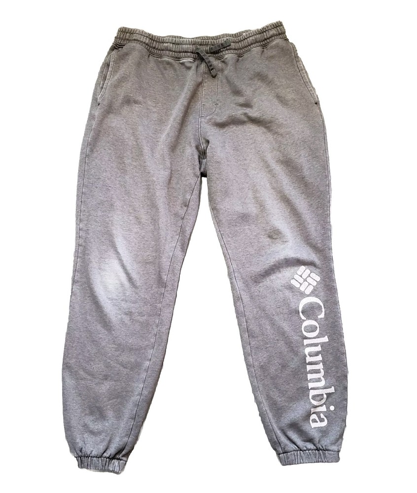 Men’s Columbia Gray Trek Jogger Sweatpants – Size L Large