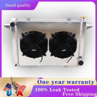 3 Core Aluminum Radiator+12''Fans For 91-93 Dodge D250 D350 W250 W350 5.9 Cummins