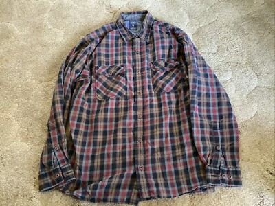 Red Head Brand Mens Large Collared Shirt Button Down