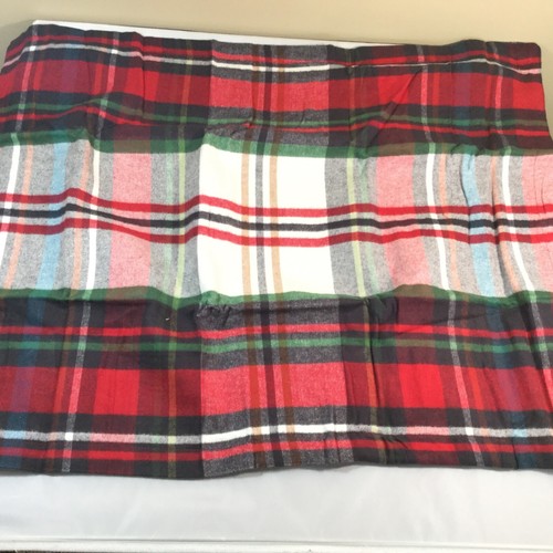 Pottery Barn Stewart Tartan Plaid Standard Pillow Cover Red Green