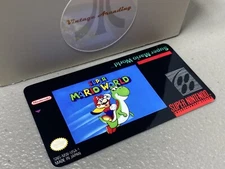 Super Mario World (SNES) Super Nintendo Replacement Game Label