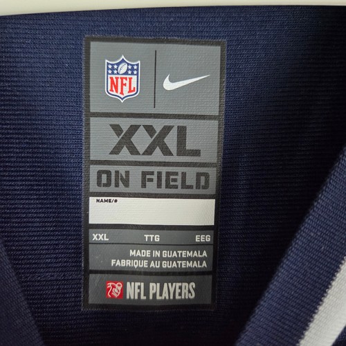 New England Patriots Jersey Men 2XL Blue Nike On Field Tom Brady NFL Players EUC - Picture 4 of 24