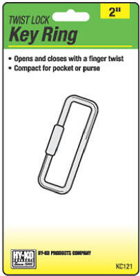 Hy-Ko KC121 Twist Lock Key Ring - Quantity 5 - Picture 2 of 2