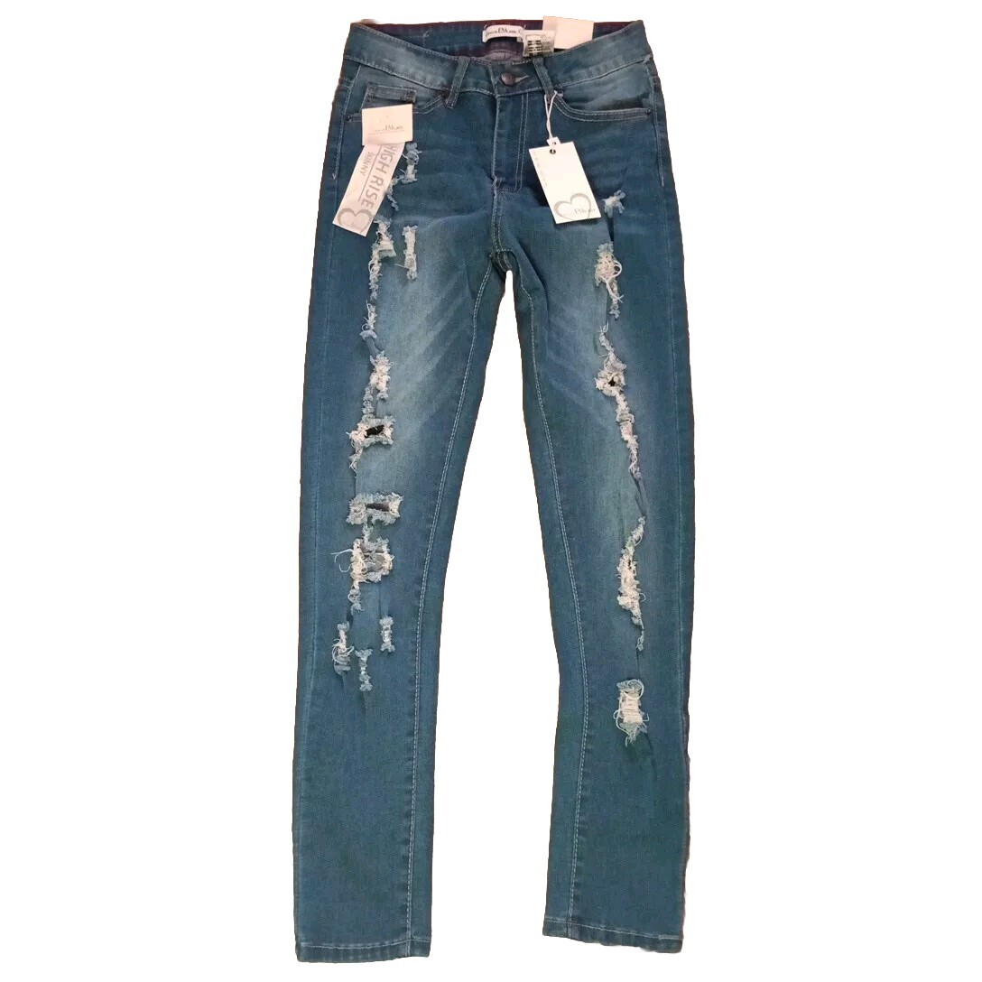 Vince Blue Co Distressed Jeans Women's 3 22x28 High Rise Vince Blue Co Distressed Jeans Women's 3 22x28 High Rise