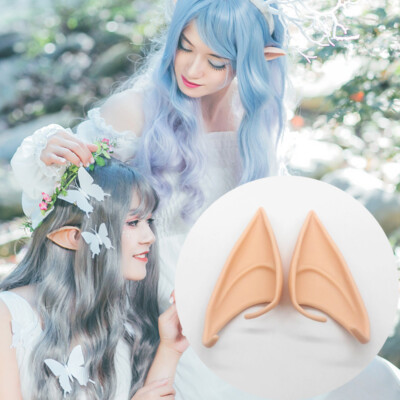 2 Stck. Engel Elf Ohr Halloween Kostüm Requisiten Cosplay falsch spitz langes Ohr Dekor