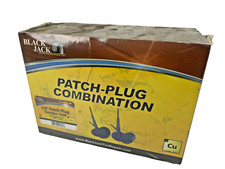 Blackjack Tire Repair 40 Pcs Cu-210-40 Patch-plug Combo 38 Gum Dipped Stem