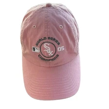 World Series SOX  Pink New Era Womens Hat Cap White Accents Strap Buckle Cotton