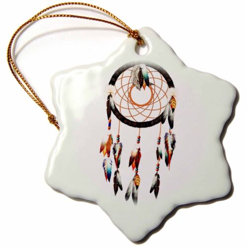3dRose Native American inspired Dream Catcher design, colorful feathers and bead - Picture 1 of 1