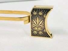 New laser engraved 1911 24k Gold Plated Mirror Polished leaves design #2