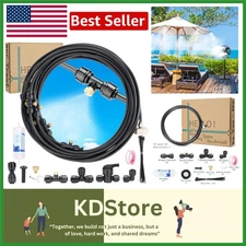 32ft Outdoor Misting System Garden Patio Greenhouse Cooling DIY Installation