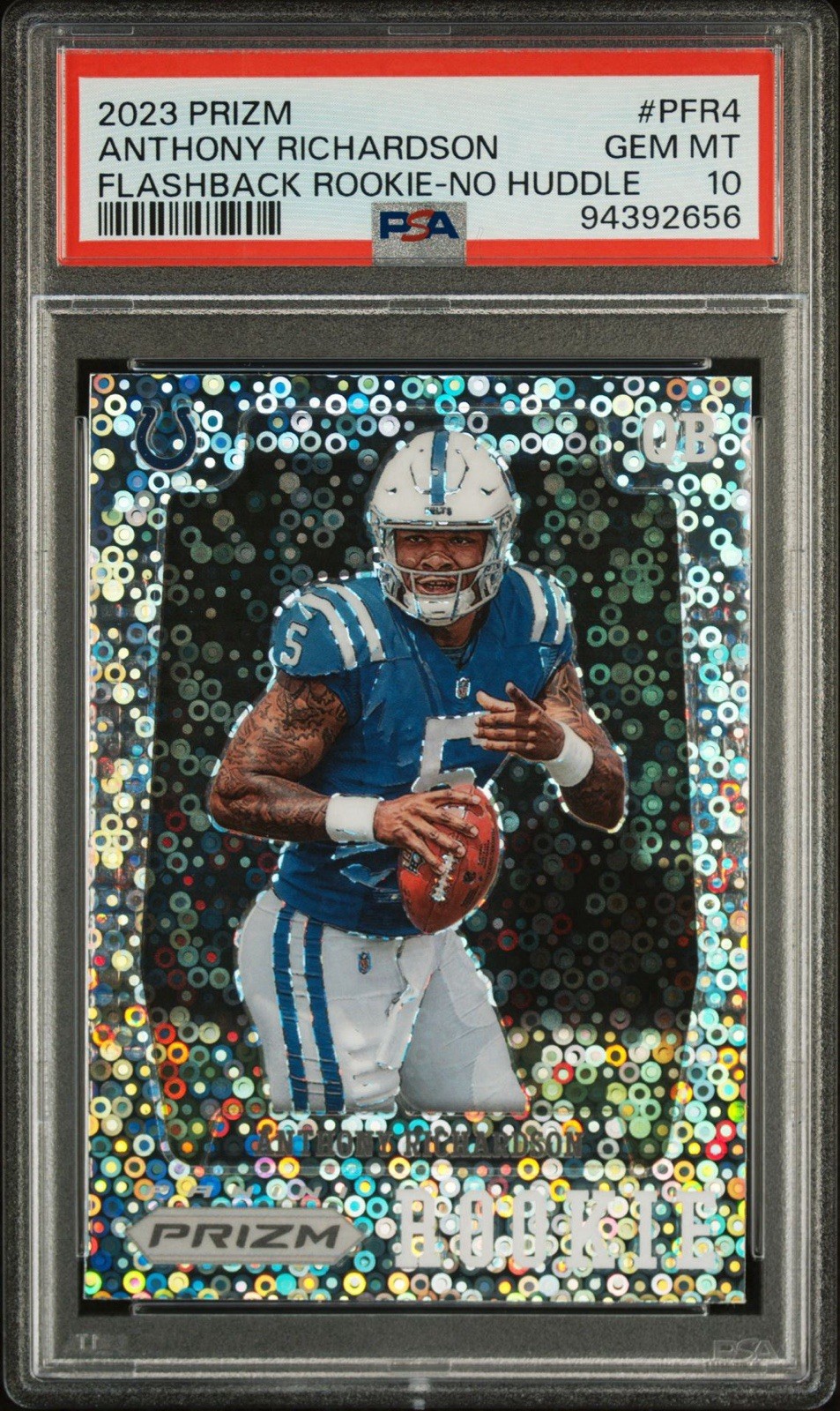2023 Panini Prizm - Anthony Richardson Flashback Rookie No Huddle #PFR-4 PSA 10
