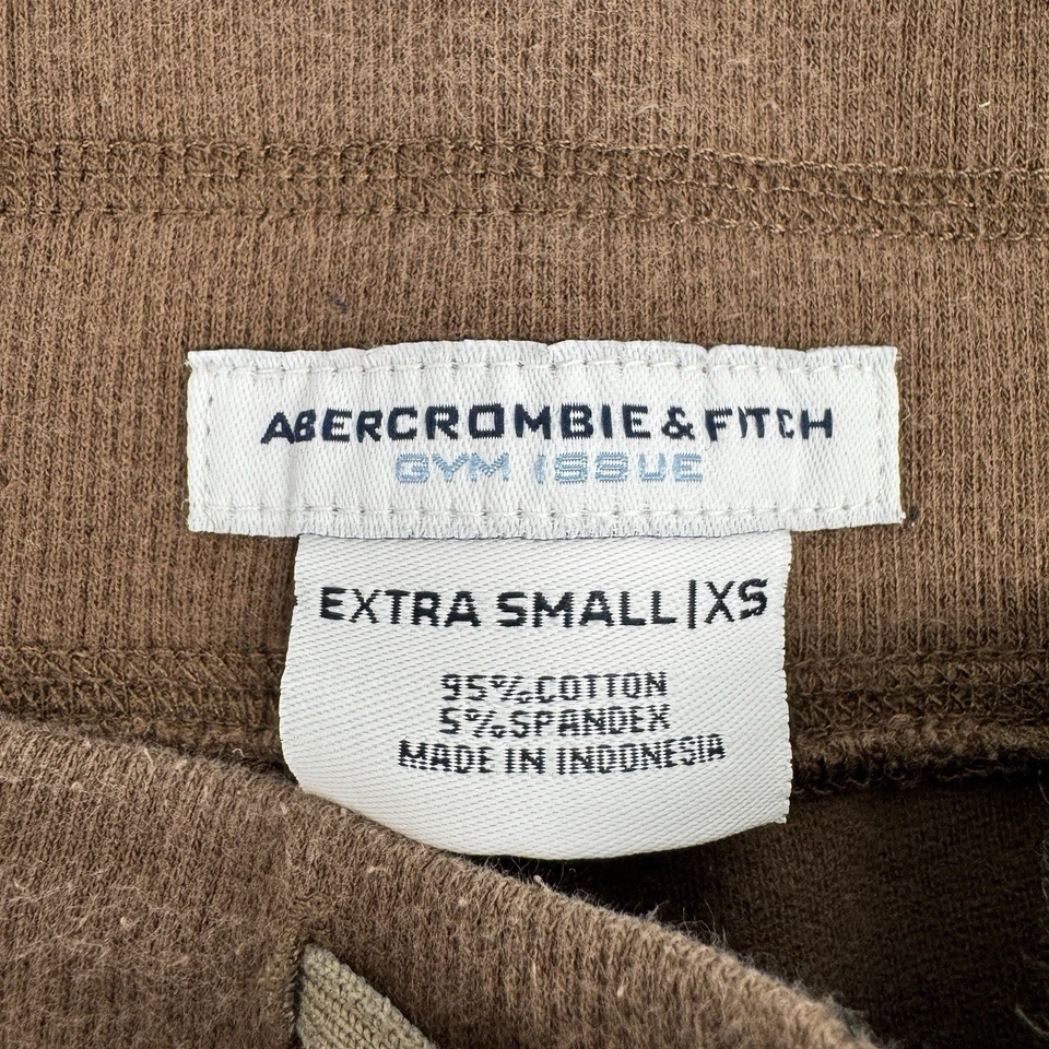 Mini shorts de moletom vintage Y2K Abercrombie & Fitch pano micro - tamanho XS Daisy Dukes - Imagem 4 de 4