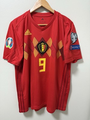 BELGIUM NATIONAL TEAM MATCH SHIRT #9 LUKAKU EURO QUALIFIERS 2020 ADIDAS FOOTBALL