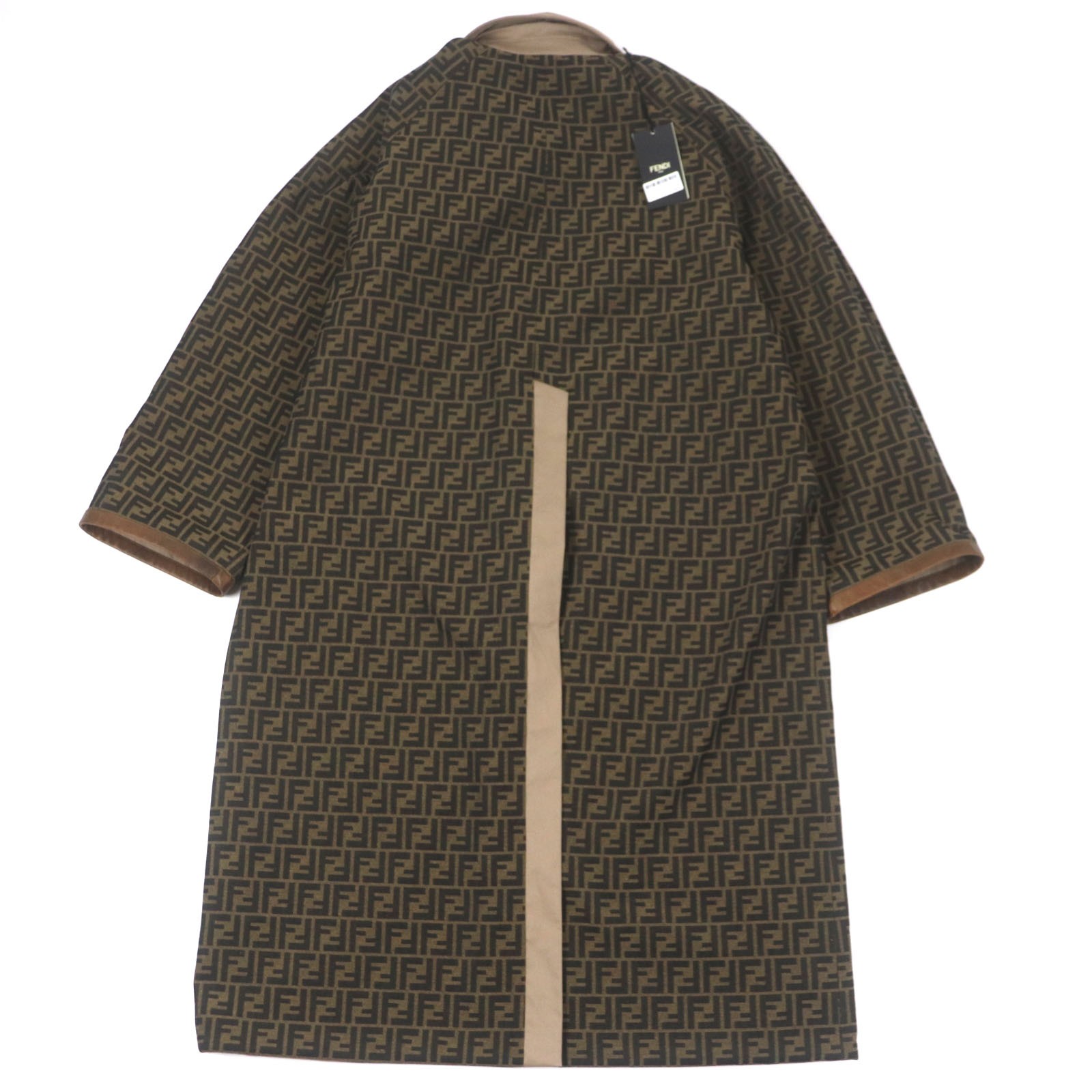 FENDI trench coat beige cotton mens 50 FF0741 thumbnail 6