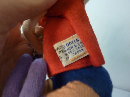 Vintage Dakin Dream Puppe Sambo 60er Jahre + Etikett ein langer Tiger 1977 Plüsch - Bild 8 von 11