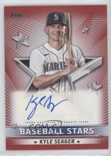2022 Topps Series 1 Baseball Stars Auto Red 24/25 Kyle Seager #BSA-KS Auto 11t9