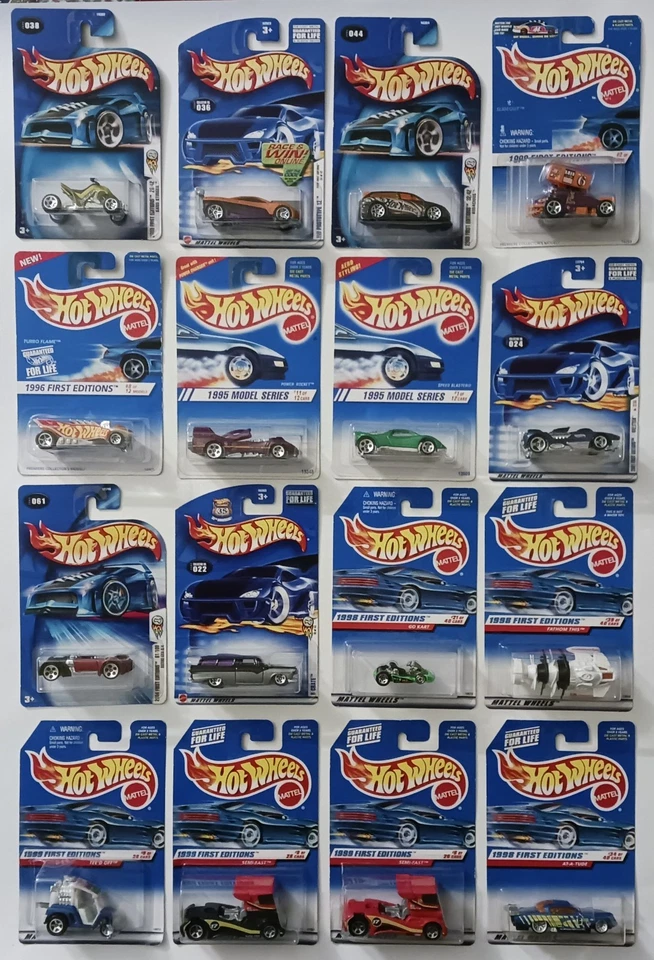 Lot of 60 1995-2012 Hot Wheels All First Editions & New Models (Nice Cards) - Image 3 of 4