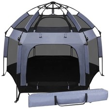 Baby Play Yard Outdoor Baby Playpen with Canopy Beach Tent for Kids and Toddl...