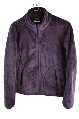 JACK WOLFSKIN Purple Fleece Jacket size Uk 8 Womens Full Zip Casual Outdoors
