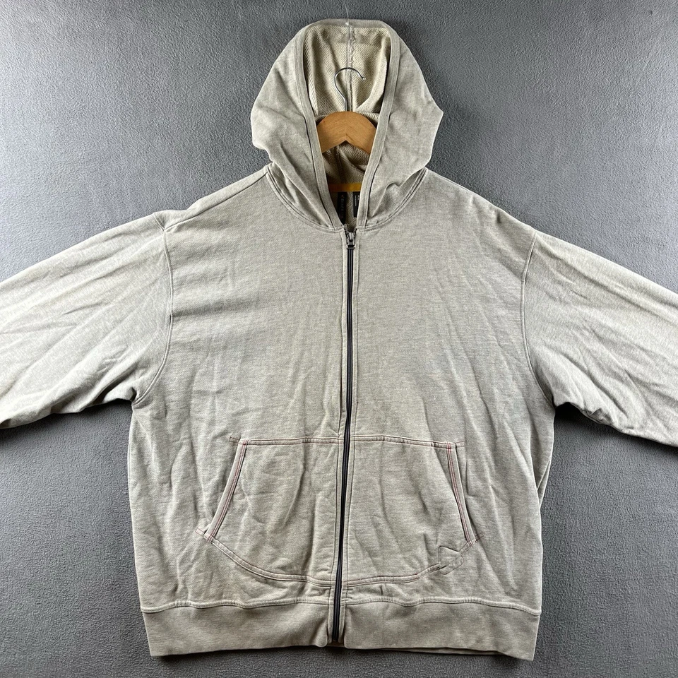 Vintage Levis Silvertab Hoodie Mens XL Gray Full Zip Hip Hop Rapper Skater Y2K - Image 2 of 4