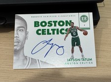 2017 Panini Encased Jayson Tatum #162 GREEN Match /5 RC Black Box 1/1 One Of One